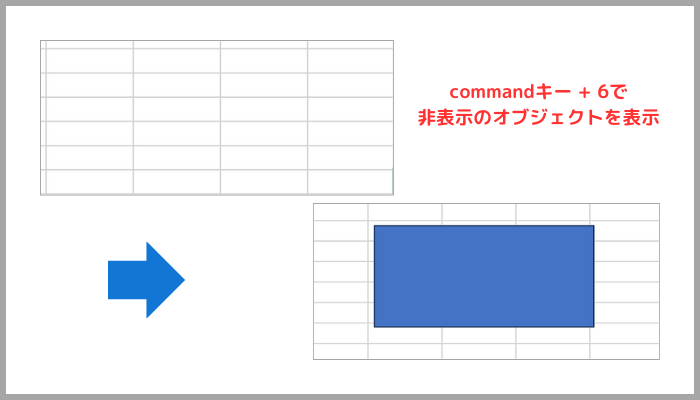 Excelコピペできないオブジェクトの非表示を解除し削除