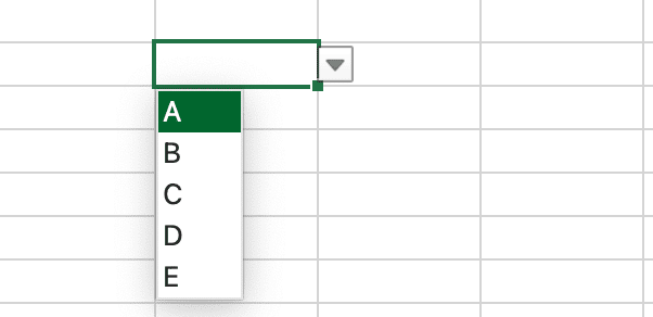 Excelでデータの入力規則を設定できない時の対処法mac編ドロップダウンリストの設定