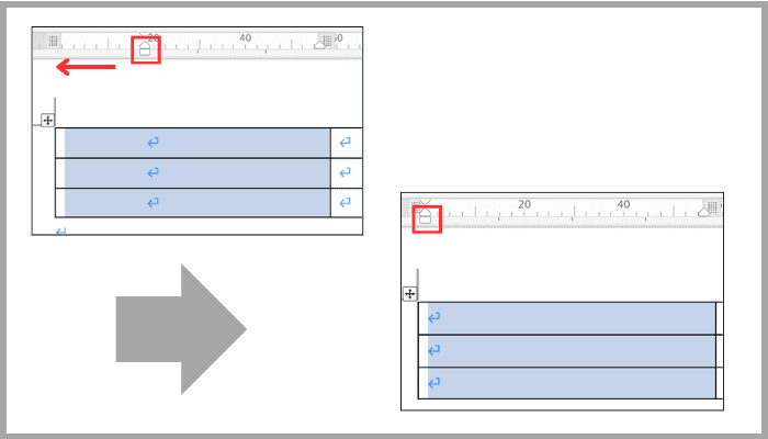 Wordで表の上下中央揃えができない時の対処法mac左インデント