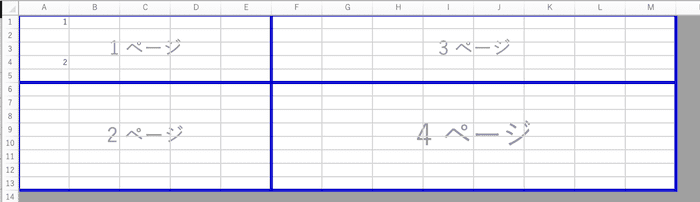 Excelで改ページを解除できない時の対処法【Mac編】③：青い点線を手動で移動