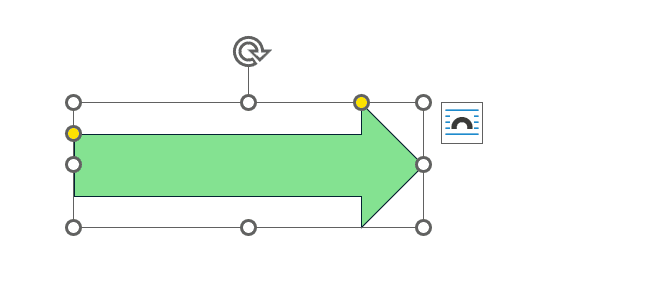 Wordで矢印がまっすぐならない時の対処法3選③：ブロック矢印の使用