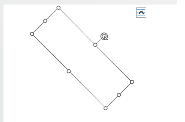 Wordでテキストボックスが回転できない時の基本の対処法：回転ハンドルの使用