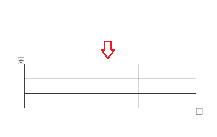 Wordで表の移動ハンドルを選択できない時の基本の対処法：「表を選択し移動ハンドルを表示