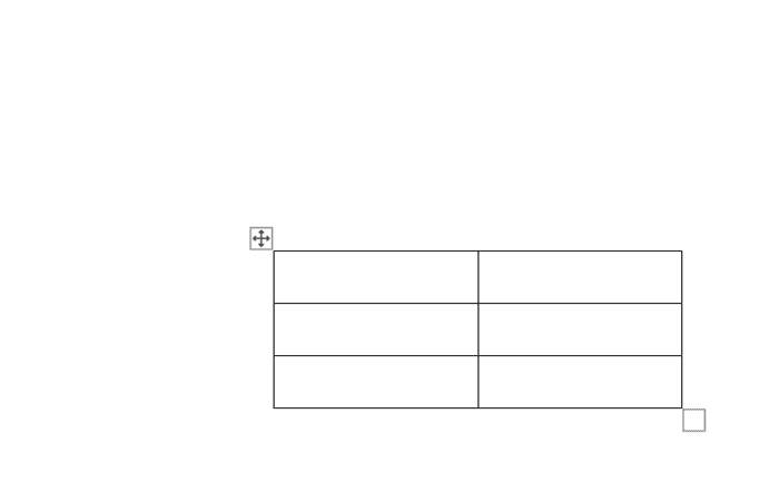 Wordで表を移動できない時の基本の対処法：移動ハンドルの使用